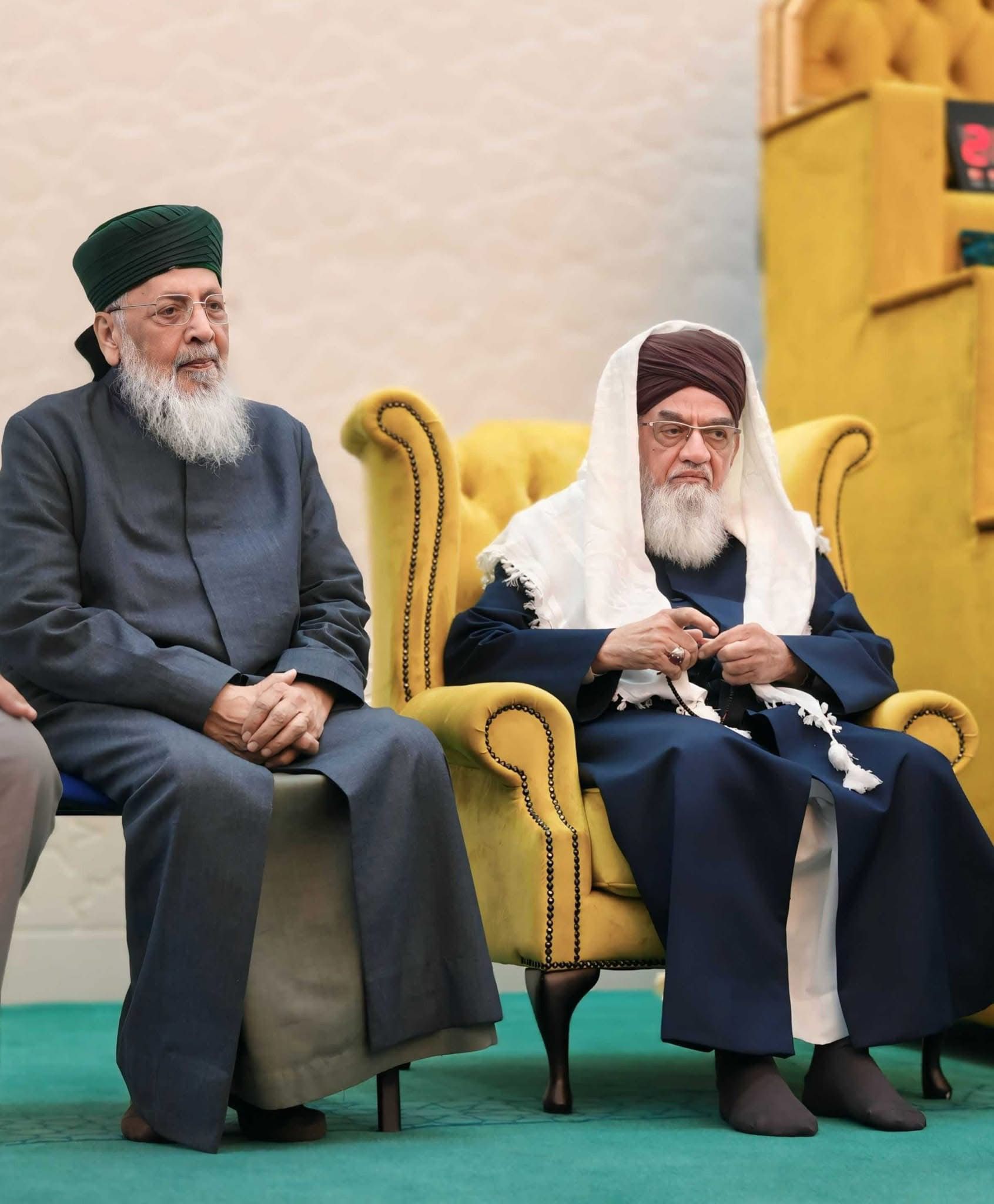 His Eminence Huzoor Mufakkir-e-Islam and Hazrat Allama Maqsood Ahmad Qadri Sahib