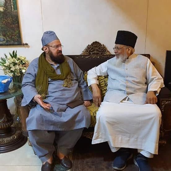 His Eminence Huzoor Mufakkir-e-Islam and His Eminence Khatib-e-Millat Hazrat Allama 
Kaukab Noorani Okarvi